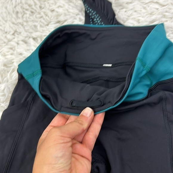 🔥$SALE$🔥 Lululemon Speed Tight IV *Lights Out Black / Forage Teal - Picture 3 of 6